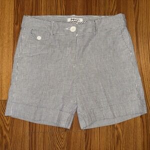 Jennifer & Grace Women's Sz 12 Blue & White Stripe Shorts